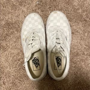 Vans white skateboard sneaker women